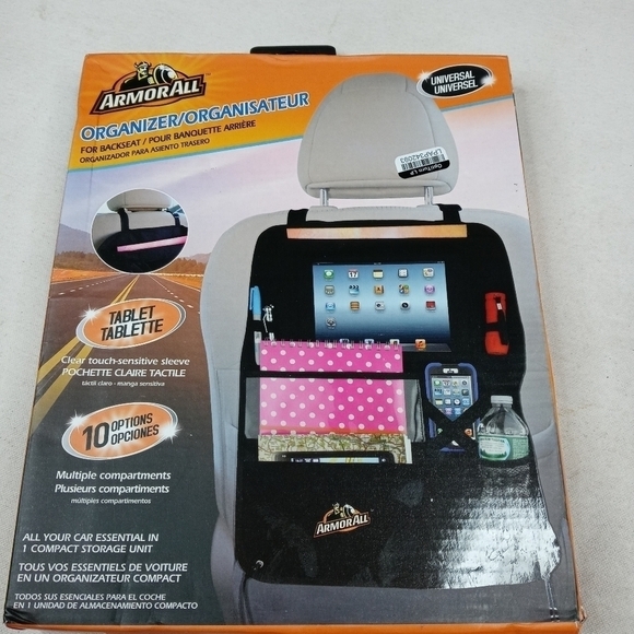 Armor All 8-in-1 Backseat Organizer (ASO7-0115-BLK - Picture 1 of 9